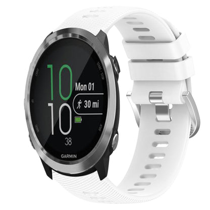 20mm Solid Color Soft Silicone Watch Band, For Garmin Garminmove Style, For Garmin Forerunner 645 Music