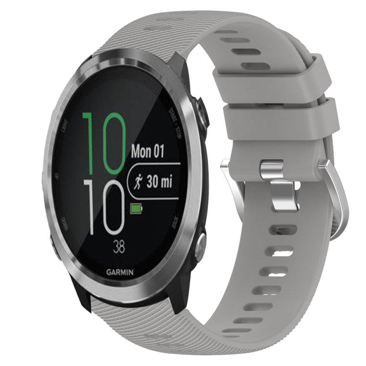 20mm Solid Color Soft Silicone Watch Band, For Garmin Garminmove Style, For Garmin Forerunner 645 Music