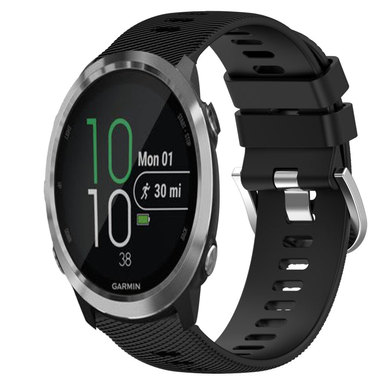 20mm Solid Color Soft Silicone Watch Band, For Garmin Garminmove Style, For Garmin Forerunner 645 Music