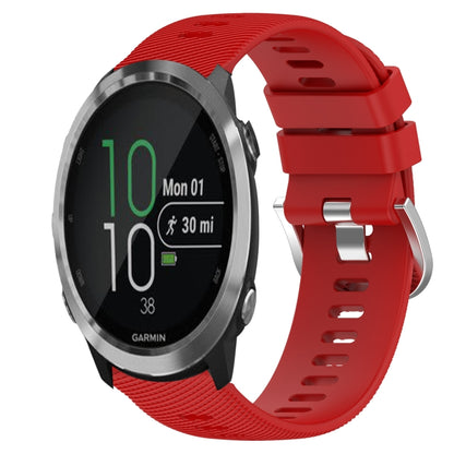 20mm Solid Color Soft Silicone Watch Band, For Garmin Garminmove Style, For Garmin Forerunner 645 Music