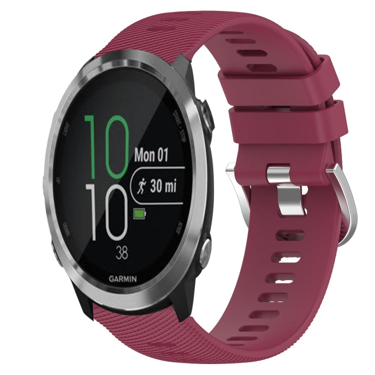 20mm Solid Color Soft Silicone Watch Band, For Garmin Garminmove Style, For Garmin Forerunner 645 Music