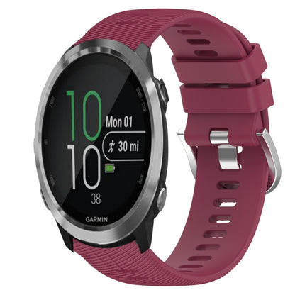 20mm Solid Color Soft Silicone Watch Band, For Garmin Garminmove Style, For Garmin Forerunner 645 Music