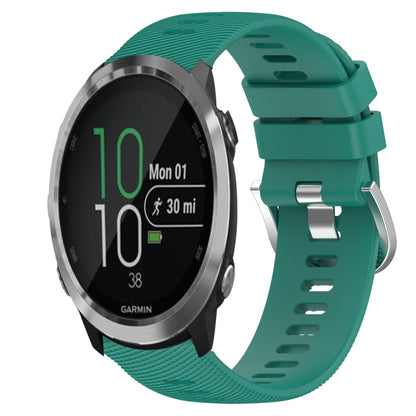 20mm Solid Color Soft Silicone Watch Band, For Garmin Garminmove Style, For Garmin Forerunner 645 Music