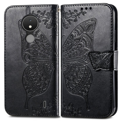 Butterfly Love Flower Embossed Flip Leather Phone Case, For Nokia C21, For Tecno Camon 19, For ZTE Axon 40 Ultra, For Asus ROG Phone 6