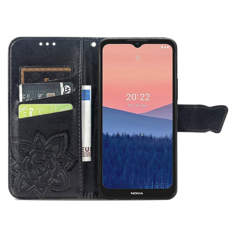 Butterfly Love Flower Embossed Flip Leather Phone Case, For Nokia C21, For Tecno Camon 19, For ZTE Axon 40 Ultra, For Asus ROG Phone 6