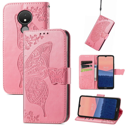 Butterfly Love Flower Embossed Flip Leather Phone Case, For Nokia C21, For Tecno Camon 19, For ZTE Axon 40 Ultra, For Asus ROG Phone 6
