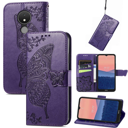 Butterfly Love Flower Embossed Flip Leather Phone Case, For Nokia C21, For Tecno Camon 19, For ZTE Axon 40 Ultra, For Asus ROG Phone 6