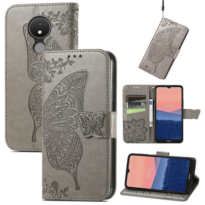 Butterfly Love Flower Embossed Flip Leather Phone Case, For Nokia C21, For Tecno Camon 19, For ZTE Axon 40 Ultra, For Asus ROG Phone 6