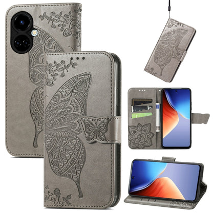 Butterfly Love Flower Embossed Flip Leather Phone Case, For Nokia C21, For Tecno Camon 19, For ZTE Axon 40 Ultra, For Asus ROG Phone 6