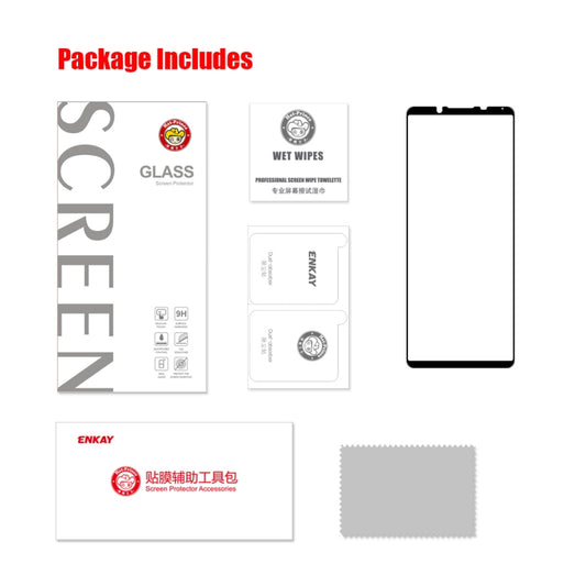 Pour Sony Xperia 5 IV ENKAY Full Glue 0.26mm 9H 2.5D Film complet en verre trempé, Pour Sony Xperia 5 IV (1 PC), Pour Sony Xperia 5 IV (2 PCS), Pour Sony Xperia 5 IV (5 PCS), Pour Sony Xperia 5 IV (10 PCS)