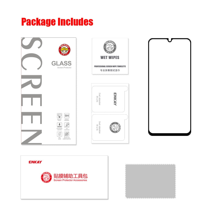 For Xiaomi Poco C40 ENKAY Full Glue 0.26mm 9H 2.5D Tempered Glass Full Film, For Xiaomi Poco C40 (1 PC), For Xiaomi Poco C40 (2 PCS), For Xiaomi Poco C40 (5 PCS), For Xiaomi Poco C40 (10 PCS)