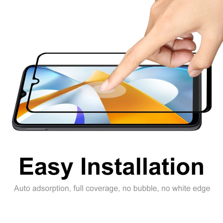 For Xiaomi Poco C40 ENKAY Full Glue 0.26mm 9H 2.5D Tempered Glass Full Film, For Xiaomi Poco C40 (1 PC), For Xiaomi Poco C40 (2 PCS), For Xiaomi Poco C40 (5 PCS), For Xiaomi Poco C40 (10 PCS)