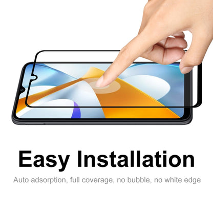 For Xiaomi Poco C40 ENKAY Full Glue 0.26mm 9H 2.5D Tempered Glass Full Film, For Xiaomi Poco C40 (1 PC), For Xiaomi Poco C40 (2 PCS), For Xiaomi Poco C40 (5 PCS), For Xiaomi Poco C40 (10 PCS)