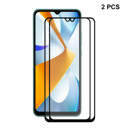 For Xiaomi Poco C40 ENKAY Full Glue 0.26mm 9H 2.5D Tempered Glass Full Film, For Xiaomi Poco C40 (1 PC), For Xiaomi Poco C40 (2 PCS), For Xiaomi Poco C40 (5 PCS), For Xiaomi Poco C40 (10 PCS)