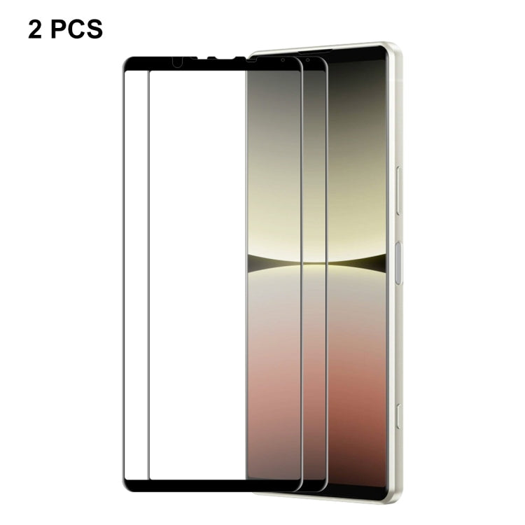 For Sony Xperia 5 IV ENKAY Full Glue Tempered Glass 6D Anti-scratch Full Film, 1 PCS, 2 PCS, 5 PCS