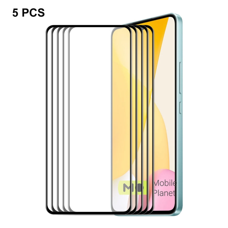 For Xiaomi 12 Lite ENKAY Full Glue Tempered Glass 6D Full Coverage Anti-scratch Protector, 1 PC, 2 PCS, 5 PCS