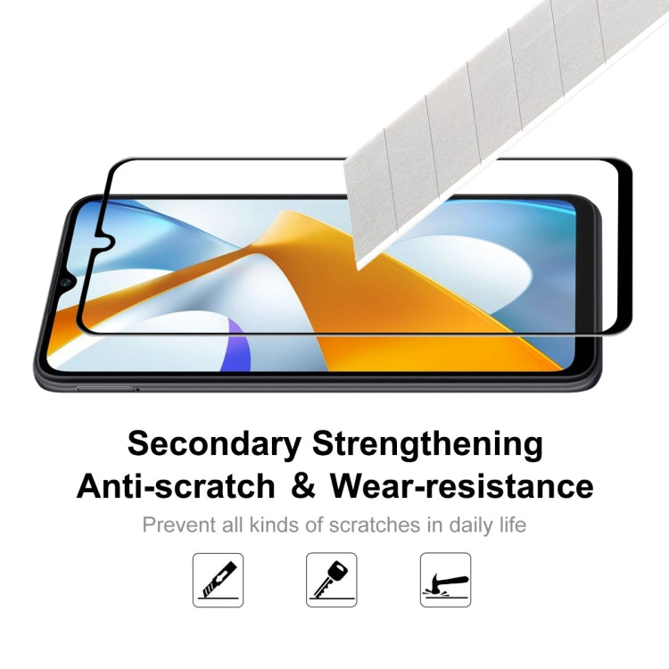 For Xiaomi Poco C40 ENKAY Full Glue Tempered Glass 6D Anti-scratch Full Film, 1 PCS, 2 PCS, 5 PCS