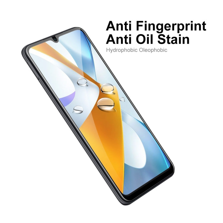 For Xiaomi Poco C40 ENKAY Full Glue Tempered Glass 6D Anti-scratch Full Film, 1 PCS, 2 PCS, 5 PCS