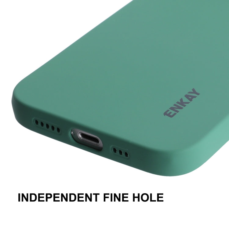 ENKAY Liquid Silicone Shockproof Phone Case For iPhone 14 Plus, For iPhone 14 Plus