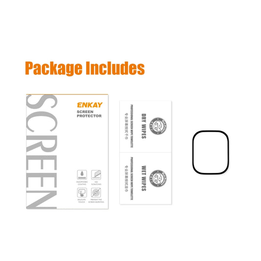 Pour Apple Watch Ultra 1 / 2 / 3 49mm ENKAY Film de protection en verre trempé 9H à couverture intégrale, 1 pièce, 2 pièces, 5 pièces, 10 pièces