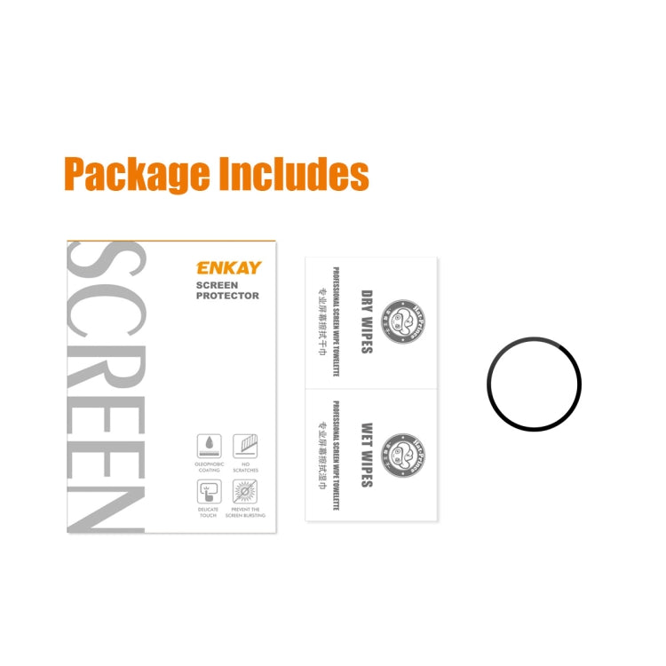 For Samsung Galaxy Watch5 44mm ENKAY 9H Full Cover Tempered Glass Watch Film, 1 PCS, 2 PCS, 5 PCS, 10 PCS