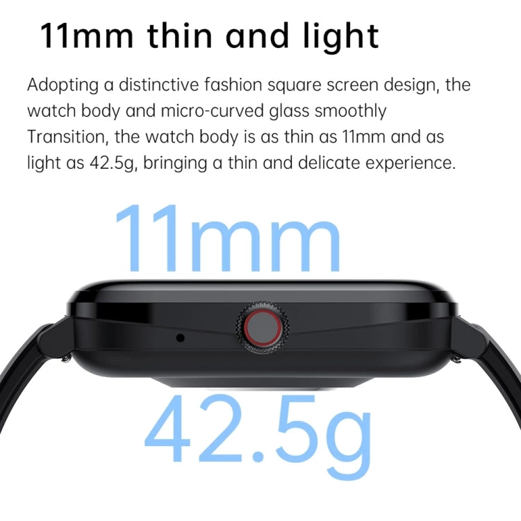 HK20 1.85 inch Color Screen Smart Watch,Support Heart Rate Monitoring/Blood Pressure Monitoring