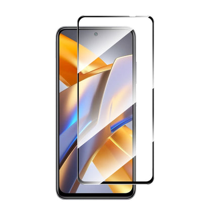 For Xiaomi Poco M5s ENKAY Full Glue 0.26mm 9H 2.5D Tempered Glass Full Film, 1pcs, 2pcs, 5pcs, 10pcs
