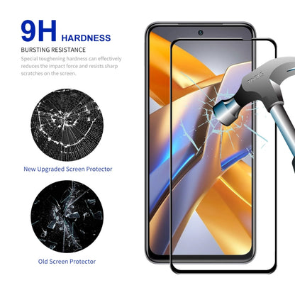 For Xiaomi Poco M5s ENKAY Full Glue 0.26mm 9H 2.5D Tempered Glass Full Film, 1pcs, 2pcs, 5pcs, 10pcs