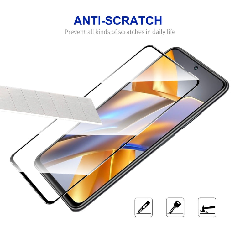 For Xiaomi Poco M5s ENKAY Full Glue 0.26mm 9H 2.5D Tempered Glass Full Film, 1pcs, 2pcs, 5pcs, 10pcs