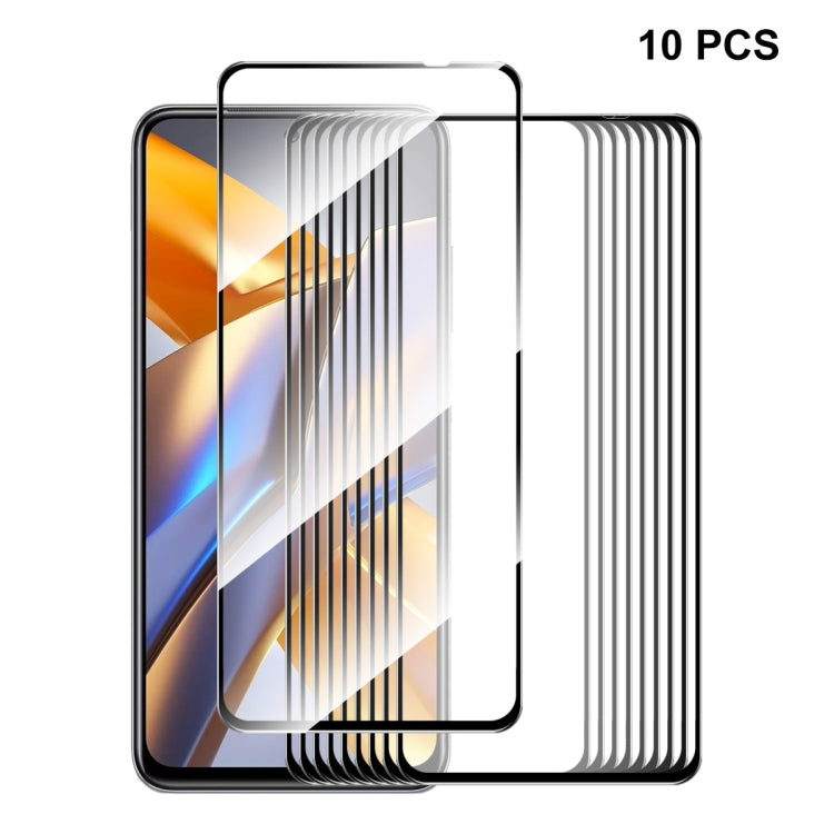 For Xiaomi Poco M5s ENKAY Full Glue 0.26mm 9H 2.5D Tempered Glass Full Film, 1pcs, 2pcs, 5pcs, 10pcs