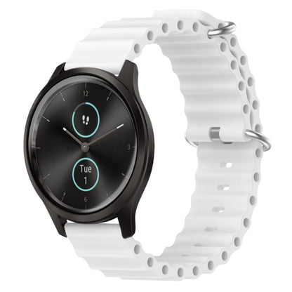 20mm Ocean Style Silicone Solid Color Watch Band, For Garmin Garminmove Style, For Garmin Forerunner 645 Music