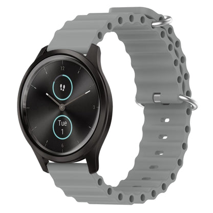 20mm Ocean Style Silicone Solid Color Watch Band, For Garmin Garminmove Style, For Garmin Forerunner 645 Music