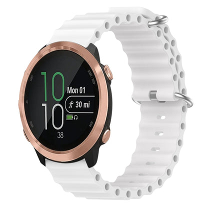 20mm Ocean Style Silicone Solid Color Watch Band, For Garmin Garminmove Style, For Garmin Forerunner 645 Music