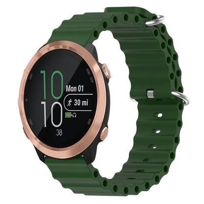 20mm Ocean Style Silicone Solid Color Watch Band, For Garmin Garminmove Style, For Garmin Forerunner 645 Music