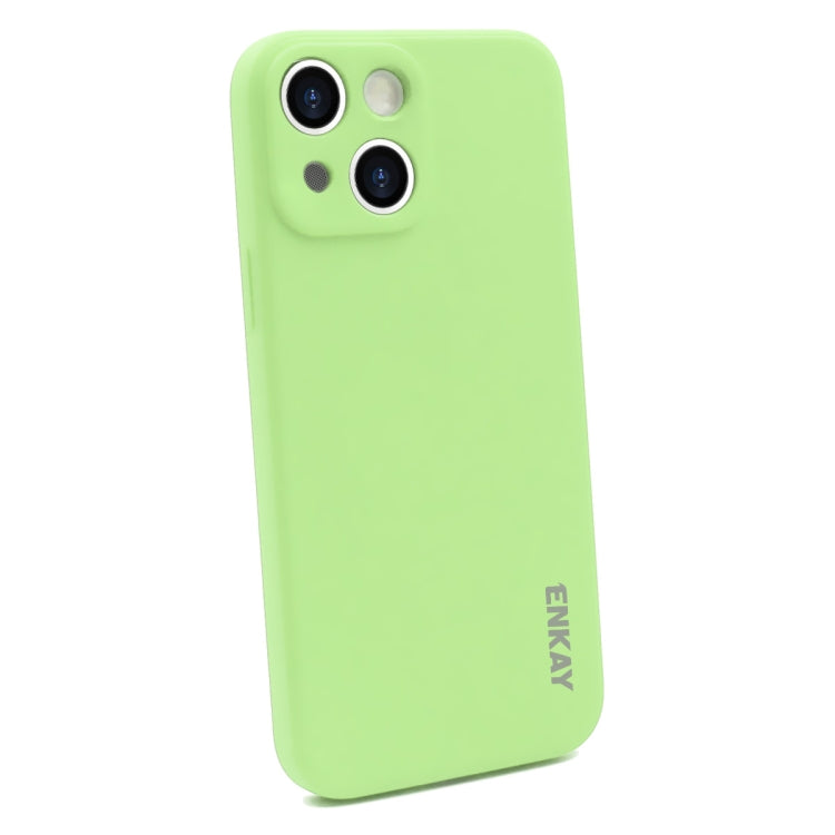 For iPhone 14 ENKAY Liquid Silicone Shockproof Soft Phone Case, For iPhone 14
