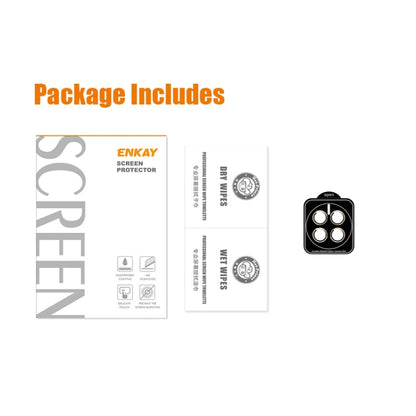 For Huawei Mate 50 / 50E ENKAY 9H Rear Camera Aluminium Alloy Tempered Glass Film, For Huawei Mate 50 / 50E