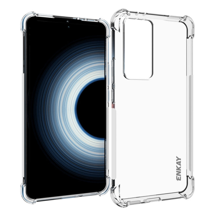 For Xiaomi Redmi K50 Ultra ENKAY Clear TPU Shockproof Phone Case, For Xiaomi Redmi K50 Ultra