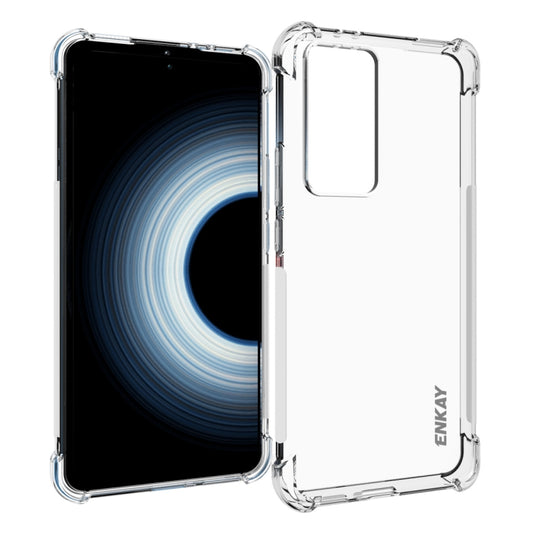 For Xiaomi Redmi K50 Ultra ENKAY Clear TPU Shockproof Phone Case, For Xiaomi Redmi K50 Ultra
