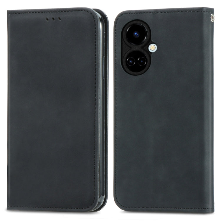 Retro Skin Feel Magnetic Leather Phone Case, For Tecno Camon 19, For Tecno Spark 8C