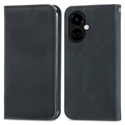 Retro Skin Feel Magnetic Leather Phone Case, For Tecno Camon 19, For Tecno Spark 8C