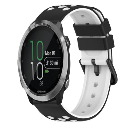 22mm Two-Color Silicone Watch Band, For Garmin Forerunner 645 Music
