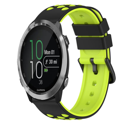 22mm Two-Color Silicone Watch Band, For Garmin Forerunner 645 Music