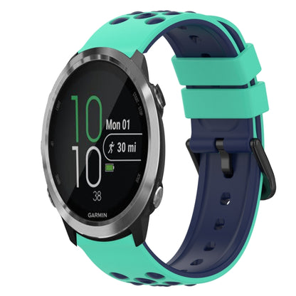 22mm Two-Color Silicone Watch Band, For Garmin Forerunner 645 Music