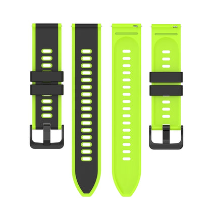 22mm Two-Color Silicone Watch Band, For Garmin Forerunner 645 Music