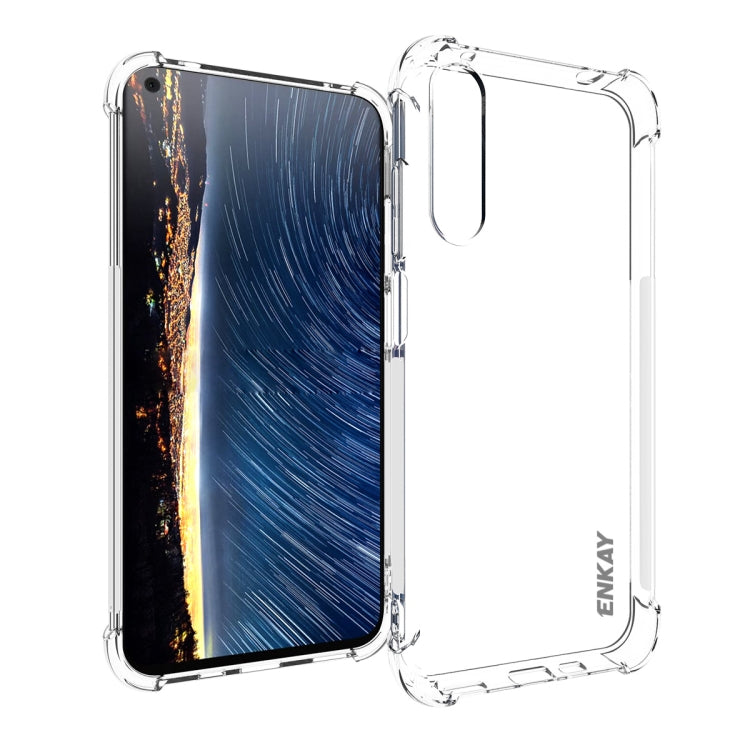 For HTC Desire 22 Pro 5G ENKAY Clear TPU Shockproof Phone Case, For HTC Desire 22 Pro 5G