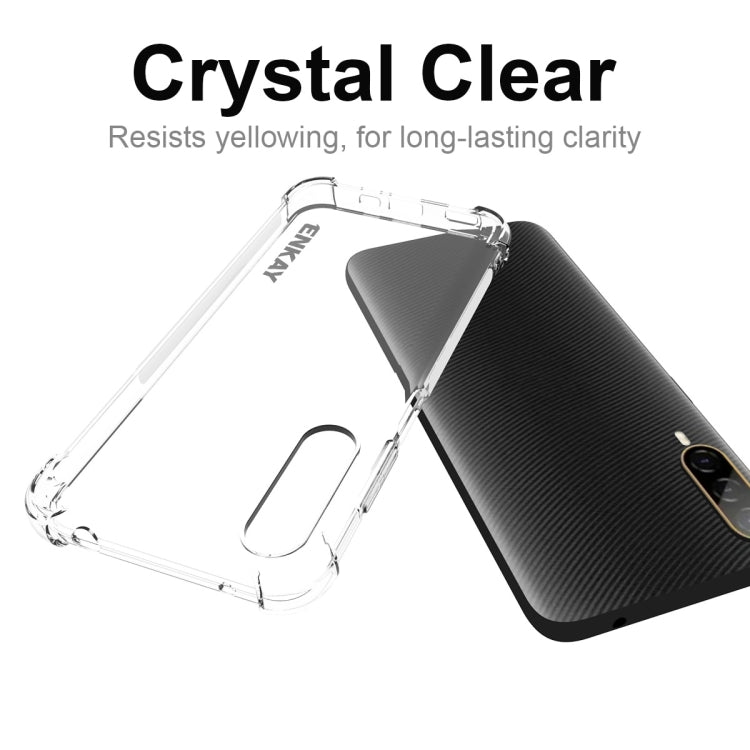 For HTC Desire 22 Pro 5G ENKAY Clear TPU Shockproof Phone Case, For HTC Desire 22 Pro 5G
