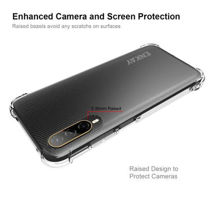 For HTC Desire 22 Pro 5G ENKAY Clear TPU Shockproof Phone Case, For HTC Desire 22 Pro 5G