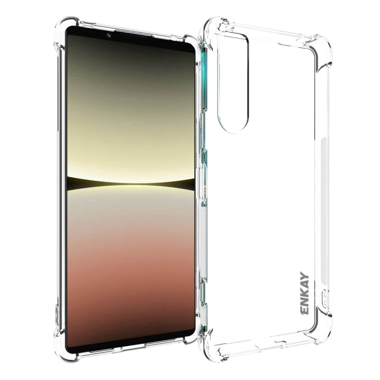 For Sony Xperia 5 IV ENKAY Clear TPU Shockproof Phone Case, For Sony Xperia 5 IV