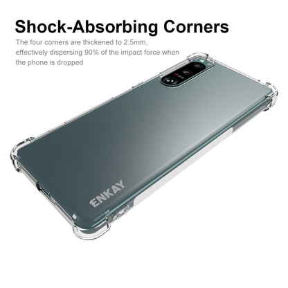 For Sony Xperia 5 IV ENKAY Clear TPU Shockproof Phone Case, For Sony Xperia 5 IV