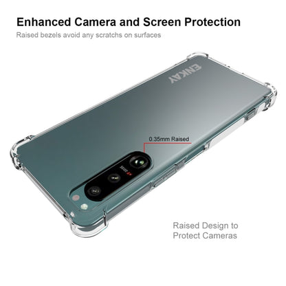 For Sony Xperia 5 IV ENKAY Clear TPU Shockproof Phone Case, For Sony Xperia 5 IV